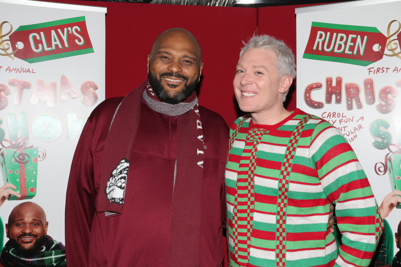 Clay Aiken and Ruben Studdard Have a Festive Opening Night for Ruben