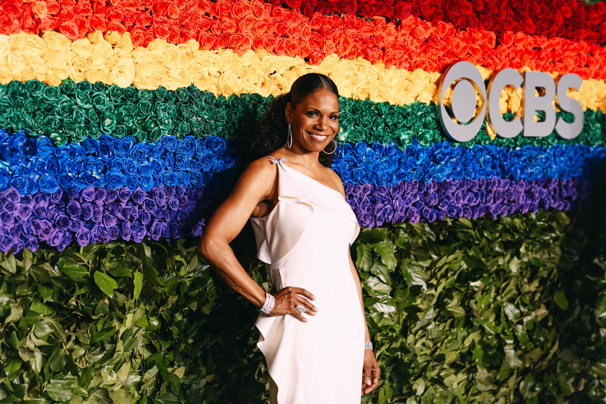 Six-time Tony winner and Frankie and Johnny in the Clair de Lune star Audra McDonald strikes a pose.