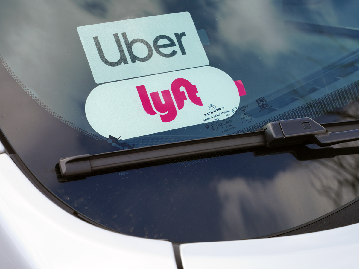 Lyft and Uber Car