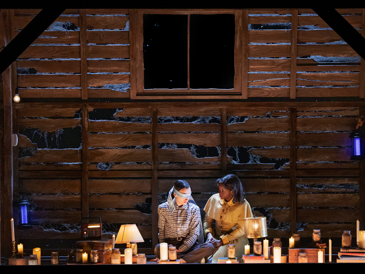 Victor de Paula Rocha and Ayana Cymone in Stranger Things: The First Shadow on Broadway
