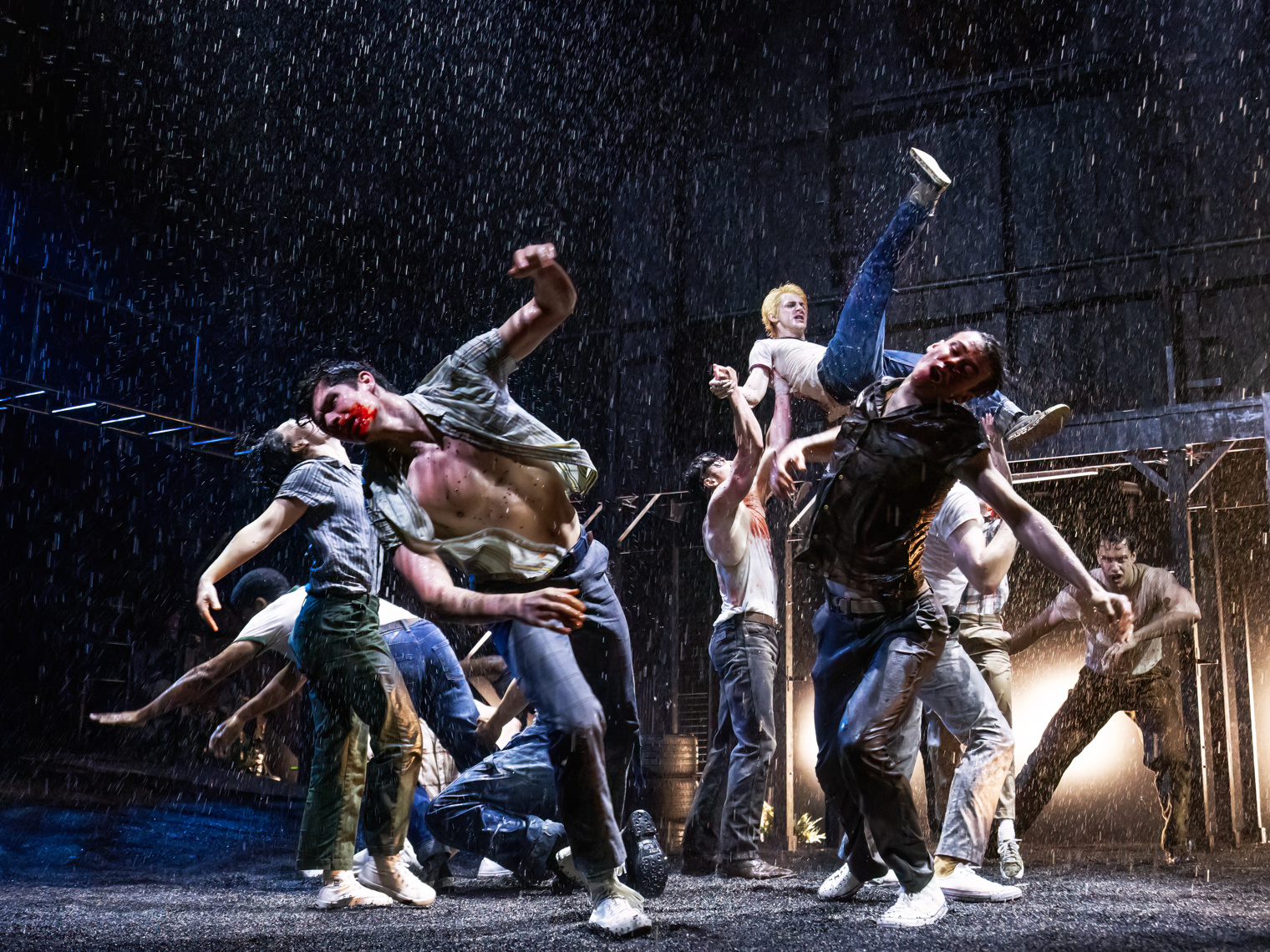 The cast of <i>The Outsiders</i>.