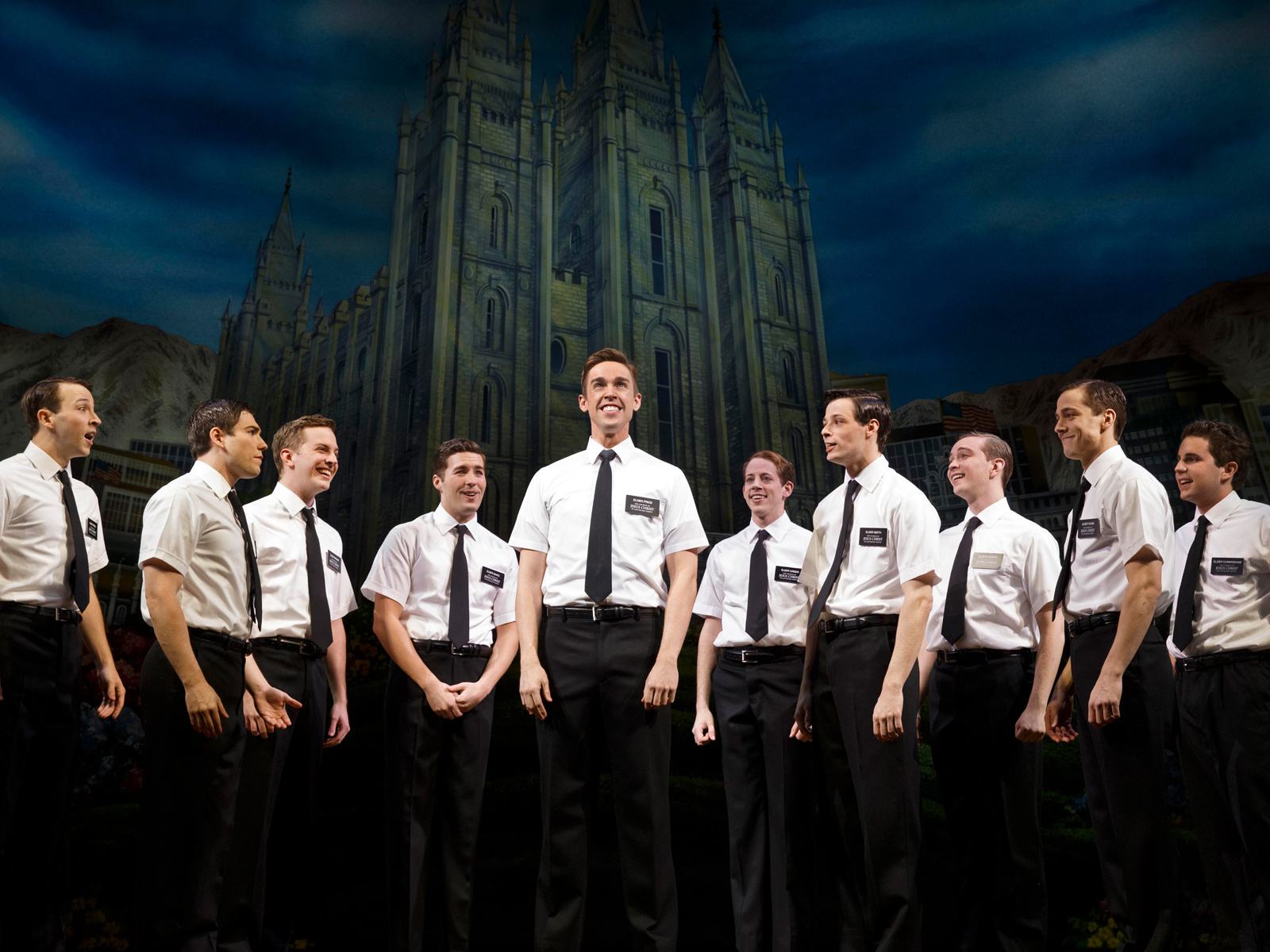 The cast of The Book of Mormon. 