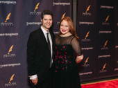 Tom Kitt and his wife Rita Pietropinto celebrate his Drama Desk nomination for his orchestrations for SpongeBob SquarePants.