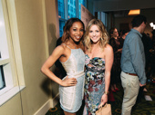 Best Leading Actress in a Musical Tony nominees Once On This Island’s Hailey Kilgore and Mean Girls’ Taylor Louderman celebrate. 
