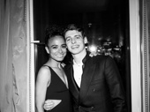 2018 Tony nominees Lauren Ridloff and Anthony Boyle snap a sweet pic.