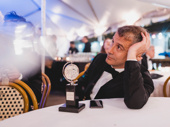 The Band’s Visit  director David Cromer takes it all in with his Best Direction of a Musical trophy.