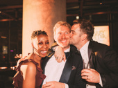Tony nominee Noma Dumezweni and Alex Price sandwich  Harry Potter and the Cursed Child co-star Paul Thornley.