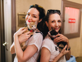 The Band's Visit star Katrina Lenk and Bebe Neuwirth snuggle up with some cute cats.