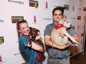Frozen's Patti Murin and Greg Hildreth could not be happier at Broadway Barks.