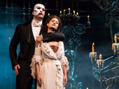 Ben Crawford as The Phantom and Ali Ewoldt as Christine in The Phantom of the Opera.