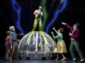 Daniel Quadrino as Mike Teavee & the company of the national tour of Roald Dahl's Charlie and the Chocolate Factory