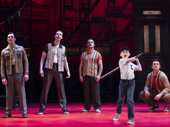 Frankie Leoni (Young C) & the touring company of A Bronx Tale, photo by Joan Marcus