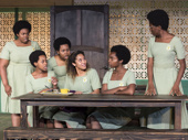 The cast of School Girls; Or, The African Mean Girls Play.