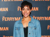 Cush Jumbo supports The Ferryman playwright Jez Butterworth who also wrote The River, which she starred in.