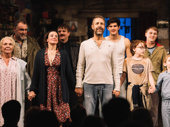 The cast of The Ferryman bow on opening night.