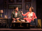 Michael Urie as Arnold and Mercedes Ruehl as Mrs. Beckoff in Torch Song.