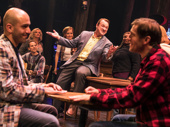 The North American touring company of Come From Away, photo by Matthew Murphy