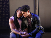 Ngozi Anyanwu as Nkechi and Ian Quinlan as MJ in Good Grief.