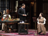 Harry Hadden-Paton as Henry Higgins and Laura Benanti as Eliza Doolittle in  My Fair Lady.