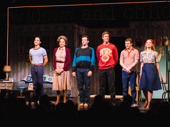 The cast of Torch Song bow on opening night.