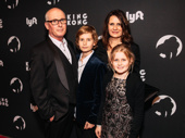 King Kong's Peter England, scenic and projection designer, and Carmen Pavlovic of Global Creatures, one of the lead producers, and their family.