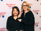 Carina Burrell with Broadway Salutes committee co-chair Laura Penn.