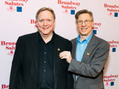 Tony-winning producer John Johnson with Broadway Salutes committee member Ira Mont.
