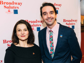 Torch Song's Antoinette LaVecchia and Broadway Salutes committee member Ryan Hanley.