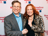 Broadway Salutes committee member Ira Mont with Tony nominee Carolee Carmello.