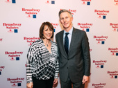 Tony nominee Jana Robbins with Broadway Salutes committee member Christopher Brockmeyer.
