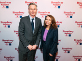 Broadway Salutes committee member Christopher Brockmeyer with producer Wendy Orshan.