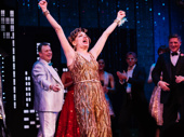 The Prom star Beth Leavel celebrates during curtain call.