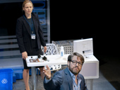 Robert Petkoff as Leo and Adelaide Clemens as Hilary in The Hard Problem.