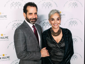 Stage and screen stars, Tony Shalhoub and wife Brooke Adams, step out.