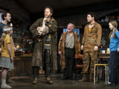 Shuler Hensley as Tom Kettle and the cast of The Ferryman.