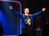 Be More Chill star Will Roland takes it all in.