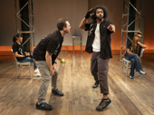 Thomas Sadoski as Ralph, Daveed Diggs as Leo and the cast of White Noise.