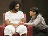 Daveed Diggs as Leo and Zoe Winters as Dawn in White Noise.