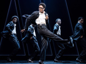 Ephraim Sykes as David Ruffin and the cast of Ain't Too Proud.