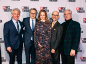 MCC Theater's Executive Director Blake West and Artistic Directors Bernard Telsey, William Cantler and Robert LuPone gather around the evening's honoree, Laura Linney.