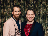 Russell Harvard and Michael Arden get together. They play the Duke of Cornwall and the Aide to the Duke of Cornwall, respectively.
