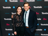 Sara Bareilles and Joe Tippett are all smiles for opening night of Tootsie.
