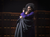 Nadia Brown as Rose and Jenny Jules as Hermione in Harry Potter and the Cursed Child.