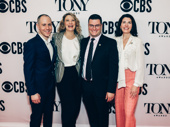 What the Constitution Means to Me's Tony-nominated playwright and star poses with the play's producers Aaron Glick, Matt Ross and Diana DiMenna.