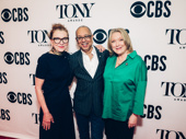 Gary’s Tony-nominated actors Julie White and Kristine Nielsen with nominated director  George C. Wolfe.