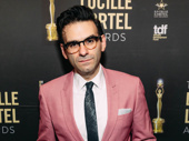 Be More Chill's Tony-nominated songwriter Joe Iconis suits up for the Lucille Lortel Awards.