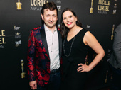 Bradley King, who was nominated for his lighting design of Apologia, hits the red carpet with Danielle Long.