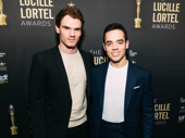 The Phantom of the Opera's Jay Armstrong Johnson and Will Beech attend the 2019 Lucille Lortel Awards.