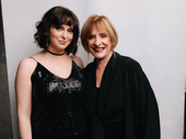 Obie Awards host Rachel Bloom and Broadway legend Patti LuPone snap a pic.