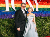 Theater couple Celia Keenan-Bolger and John Ellison Conlee have arrived. Keenan-Bolger is nominated for her performance as Scout Finch in To Kill a Mockingbird.